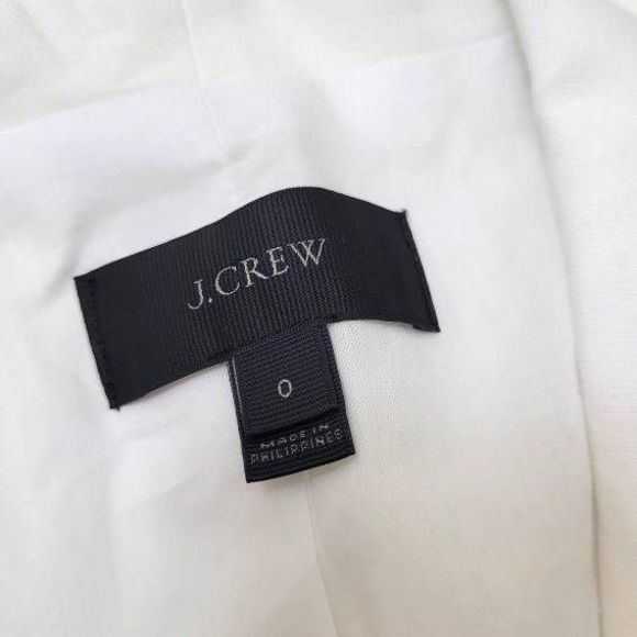 J. Crew Unstructured Linen / Cotton Blazer White Size 0 - Picture 11 of 11